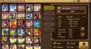 CONTA SUMMONERS WARS GLOBAL - LIGHT PANDA - SEIMEI