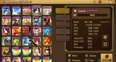 CONTA SUMMONERS WARS GLOBAL - LIGHT PANDA - SEIMEI