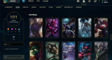 Conta prata 1 FULL CHAMPS E SKINS