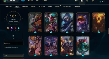 Conta prata 1 FULL CHAMPS E SKINS