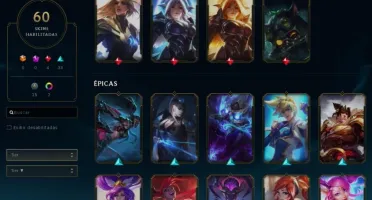 Comta league of legends 60 skins última chamada imperdível