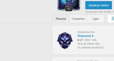 Conta Diamante 4 59% de winrate no precinho