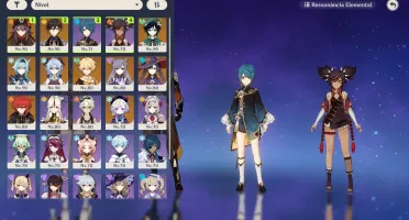 Conta Ar56, Eula + Ganyu + HuTao as 3 Melhores DPS do game.
