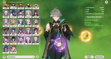 Conta Genshin Impact | Alhaitham + Clorinde + Kazuha