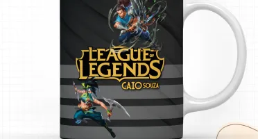 Arquivo Digital LOL Etiquetas + Caneca + Toalha LoL