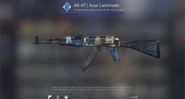 AK-47|Azul laminado com adesivo TITAN Cologne 2014