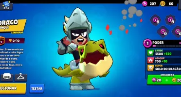 Conta de brawl stars com bralwler lendário
