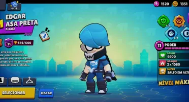 Conta de brawl stars com bralwler lendário