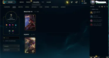 CONTA DE LOL 25 CHAMPS + 2 SKINS SEM ELO !!
