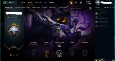 CONTA DE LOL 25 CHAMPS + 2 SKINS SEM ELO !!