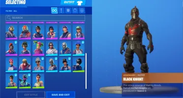 Conta Fortnite Com Cavaleiro Negro