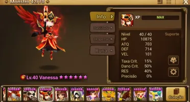 Conta summoners wars, 28 6* estrela, 7 nat 5* com homunculus
