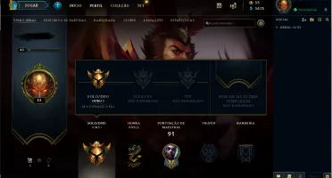 CONTA LEAGUE OF LEGENDS GOLD 1 - PROMOÇÃO