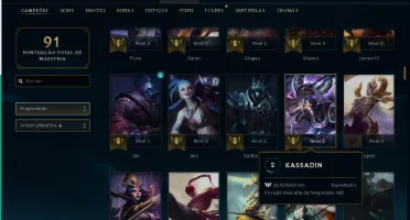CONTA LEAGUE OF LEGENDS GOLD 1 - PROMOÇÃO