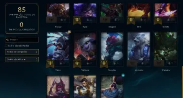 Conta lol Platina 1 com mmr d1/d2 75% de Win rate