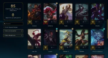 Conta lol Platina 1 com mmr d1/d2 75% de Win rate