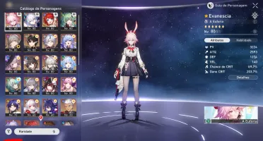 Conta de Honkai Star Rail Várias Jades e Personagens 5✯