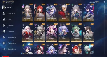 Conta de Honkai Star Rail Várias Jades e Personagens 5✯