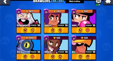 Conta Brawl Stars full com todos os brawlers