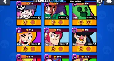 Conta Brawl Stars full com todos os brawlers