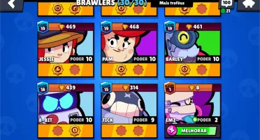 Conta Brawl Stars full com todos os brawlers