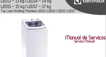 Electrolux Manual Técnico Máquina de Lavar LED14 Essential