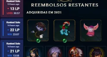 Conta DIAMANTE League of Legends