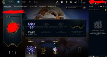 Conta DIAMANTE League of Legends