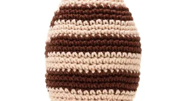 Ovo de Páscoa Marrom em amigurumi