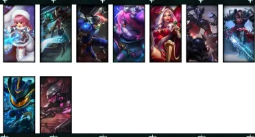 Prata 3 Champios -> 54 Skins ->9 40% de Desconto