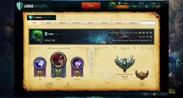 Prata 3 Champios -> 54 Skins ->9 40% de Desconto
