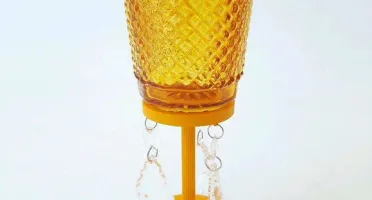Castiçal Bico de Jaca - Amarelo - G