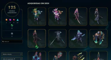 Conta lol + conta valorant muitas skins em ambos lvl 1190