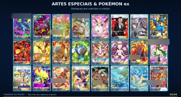 Conta Pokémon TCG Pocket | 3.578 cartas + 5.084 ampulhetas