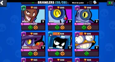 CONTA BRAWL STARS 30K + VÁRIOS PASSE