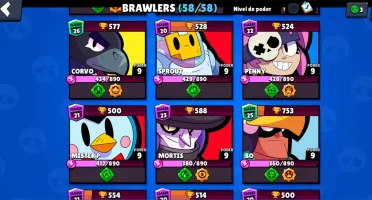 CONTA BRAWL STARS 30K + VÁRIOS PASSE