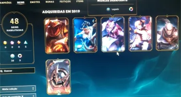 Vendo conta de league of legends platina 3