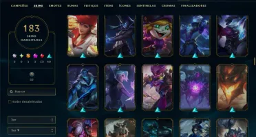 Unranked com TODOS os Champs e 184 Skins ( MONO ADC )