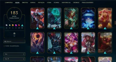 Unranked com TODOS os Champs e 184 Skins ( MONO ADC )