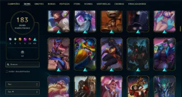 Unranked com TODOS os Champs e 184 Skins ( MONO ADC )