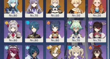 Conta AR 55 - Ganyu + Amos, Ayato, e mais. (Sem User)