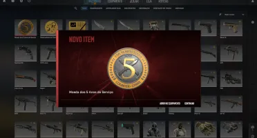 Conta CS2 com Medalha 5 Anos de serviço l Primeiro e-mail