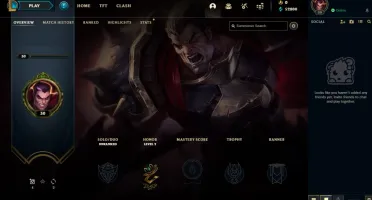 CONTA SMURF LEAGUE OF LEGENDS UNRANKED