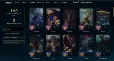 Prata 2 com 70 Champs e 8 Skins