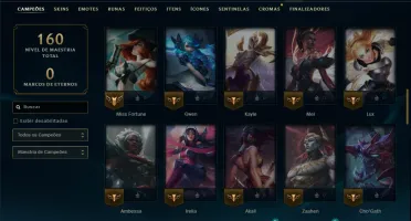 Prata 2 com 70 Champs e 8 Skins