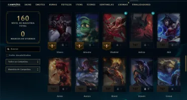 Prata 2 com 70 Champs e 8 Skins