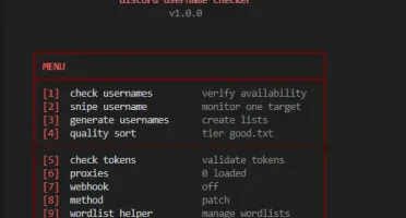 Discord Username Checker
