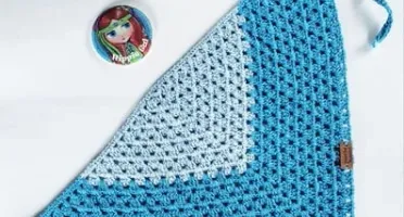 Bandana / Lenço para Cabeça em Crochê