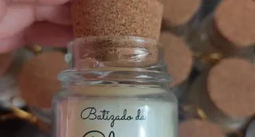 Mini Vela Perfumada Batizado 40g