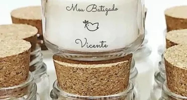 Mini Vela Perfumada Batizado 40g